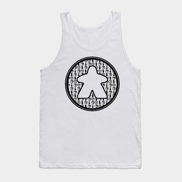 Board Game Icons - Black Tank Top by Jobby